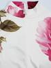 Französisches Retro-Kleid mit Puffärmeln und Blumenmuster - Elegantes Sommerkleid für Damen
