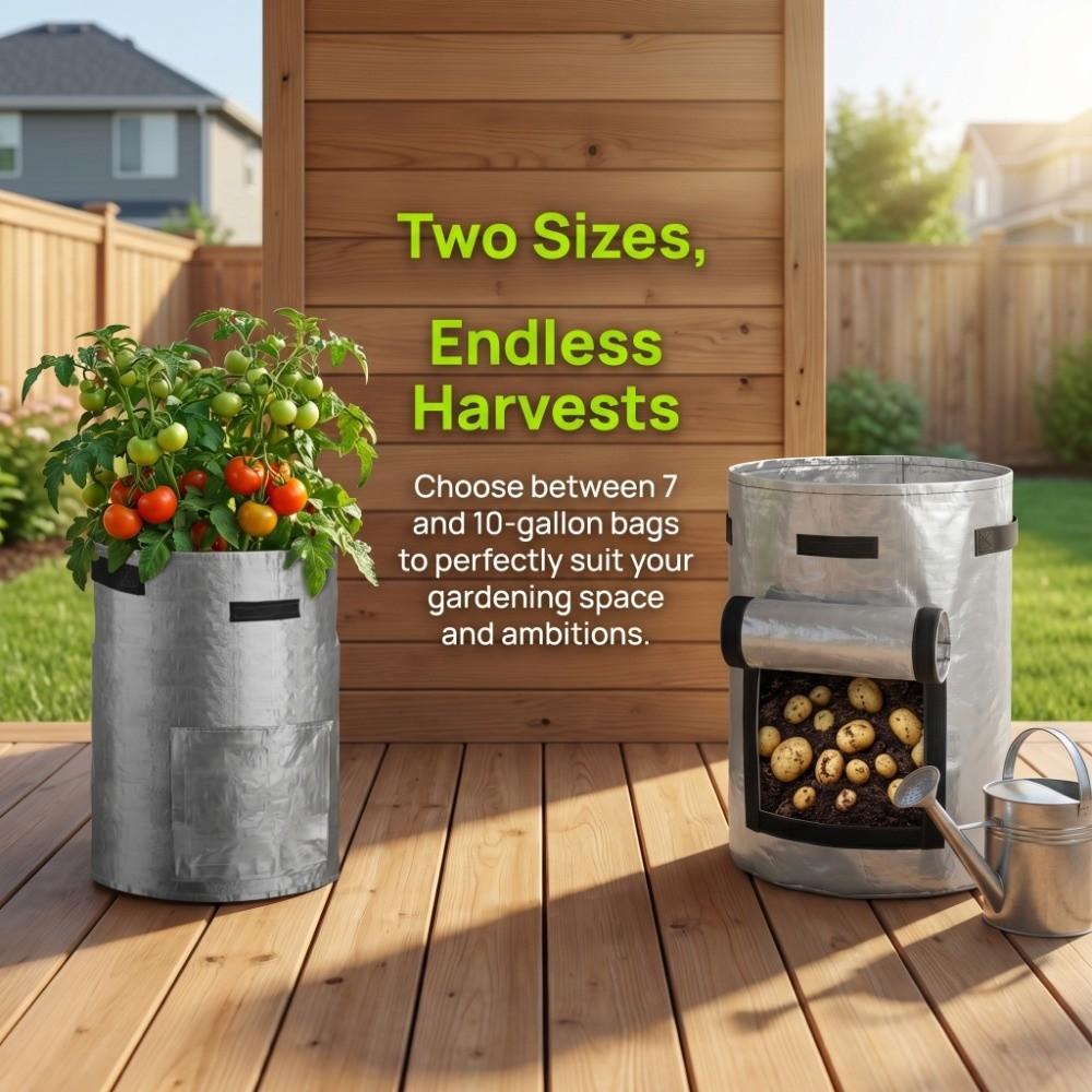 5PCS Lightweight Grow Bag for Plants Plant Growing Bag  Potato and Vegetable Cultivation