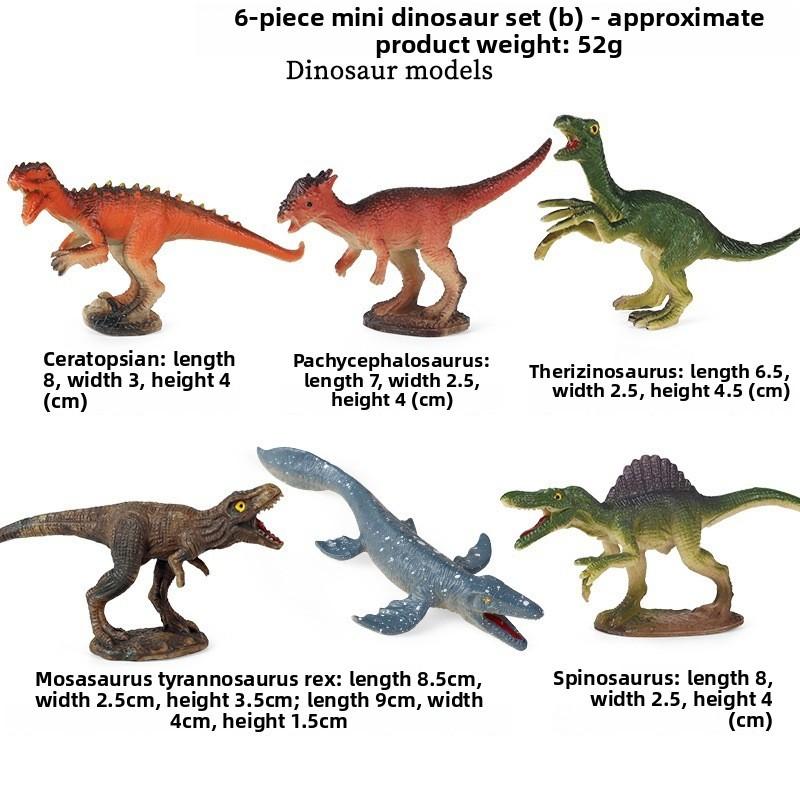 Mini Dinosaur Model Set Plastic For Kids Educational Collection
