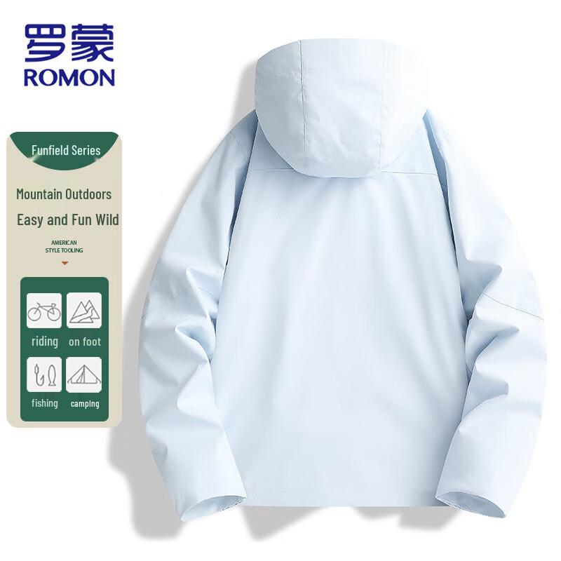 ROMON Winddichte Herenjas met Capuchon voor Buiten