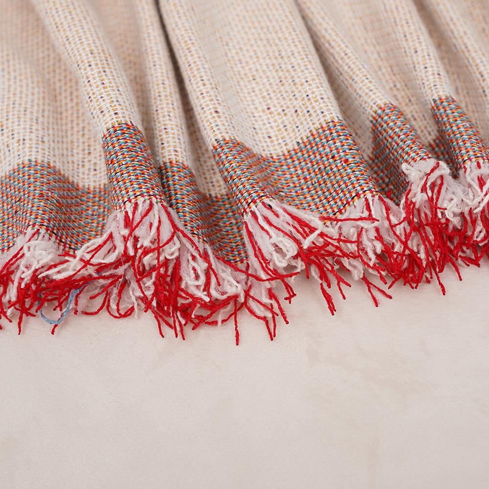 Cartoon Cute All-Inclusive Anti-Scratching Sofa Cover Towel Four Seasons Universal Combination Chenille Tassel Sofa Cover Cover Cloth