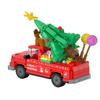 Christmas Red Cart Building Blocks Educational Toy for Children