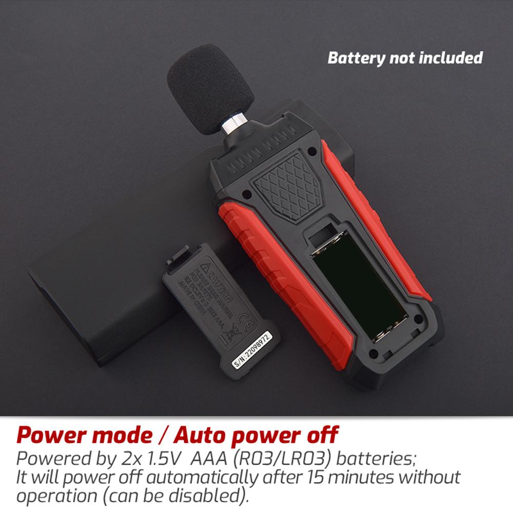 TA650A Handheld Digital Sound Level Meter Noise Meter 30~130dB Decibel Detector Audio Noise Tester Measuring Instrument