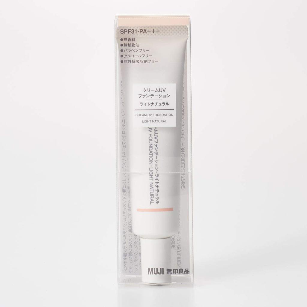 MUJI Cream UV Light To Medium Skin 30g Foundation, Tone, (x 1)