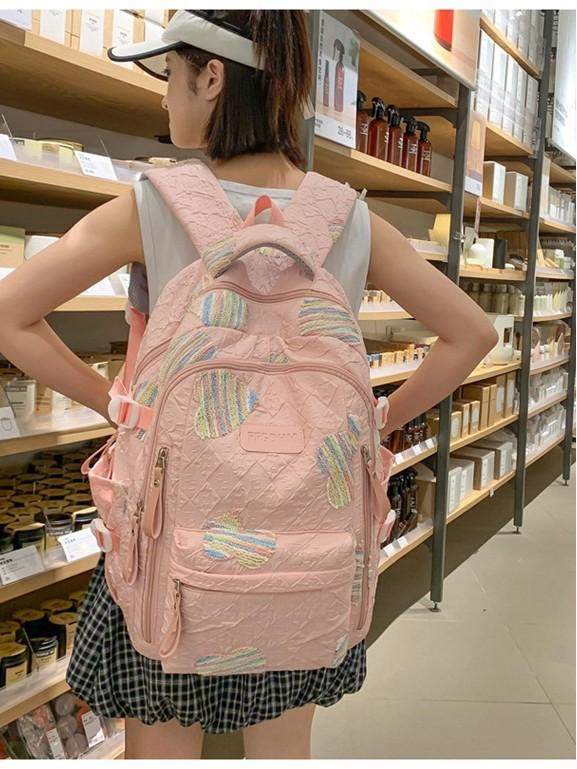 High-Capacity Soft Girl Japanese-Style College Backpack