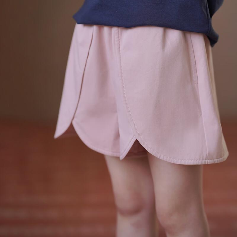 Hacikis Kids Summer Cotton Pink Floral Shorts 120