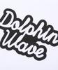 DOLPHIN WAVE APPAREL [Set] Dolphin Puff Print Big Logo Ringer Short Sleeve T-Shirt White & Arch Logo Single-Pleat Shorts Melange Grey