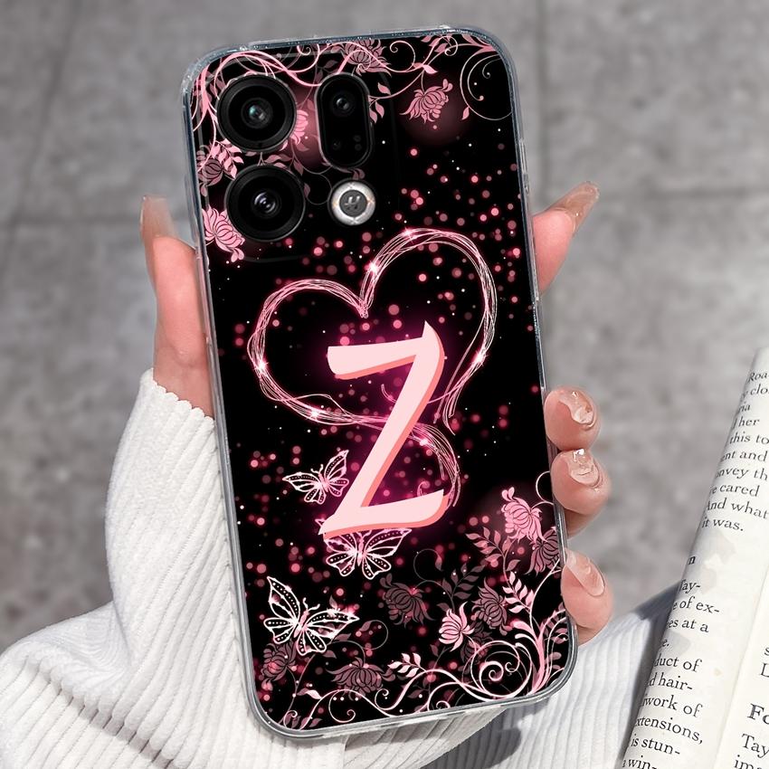 

Black TPU Silicone Letters Fashion Case For Oppo Find X9 X8 X7 X5 Pro F29 F27 F23 Phone Covers Screen Protector Anti Drop Bumper Shell For Oppo Casing OPPO F21 Pro