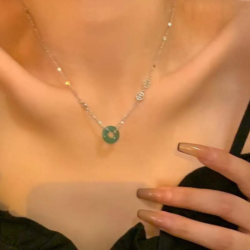 New Chinese Style Colorful Natural Stones Choker Bohemia Handmade Grunge Necklace for Women Trendy Punk Collier Hippie Jewelry