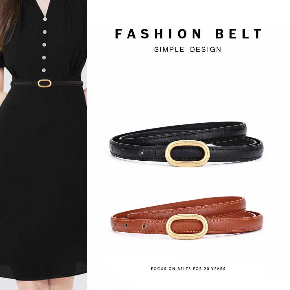 Women's Fashionable Cowhide Waist Belt - High-End, Versatile Accessory