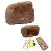 Natural Looking Resin Fake Rock Key Holder Outdoor Garden Invisible Storage Box For Keys Jewelry Cash Safe Concealment