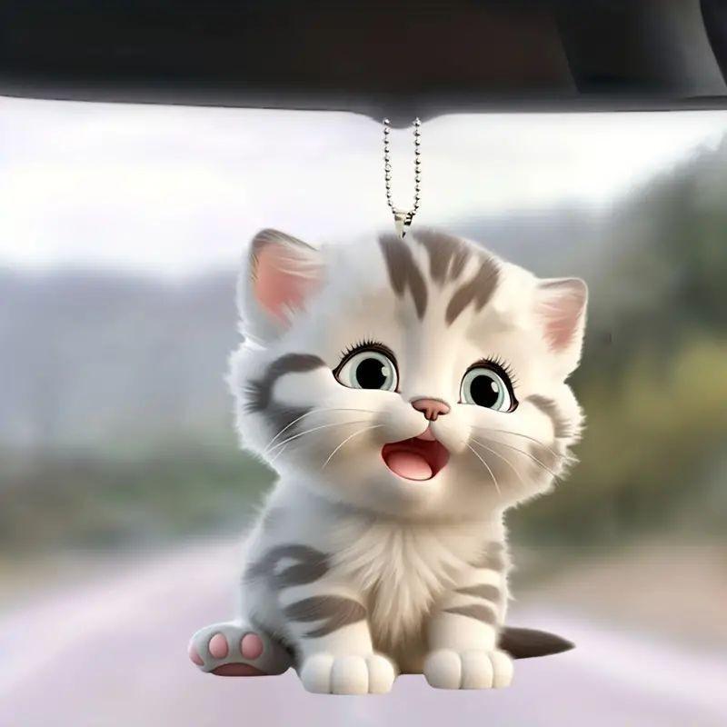 Car Decorative Acrylic Pendant Cheerful Cartoon Backpack Charm Ideal For Home Holidays And