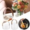 With Handle Lazy Flower Pots Transparent Flower Basket Durable Fruit Ice Bucket