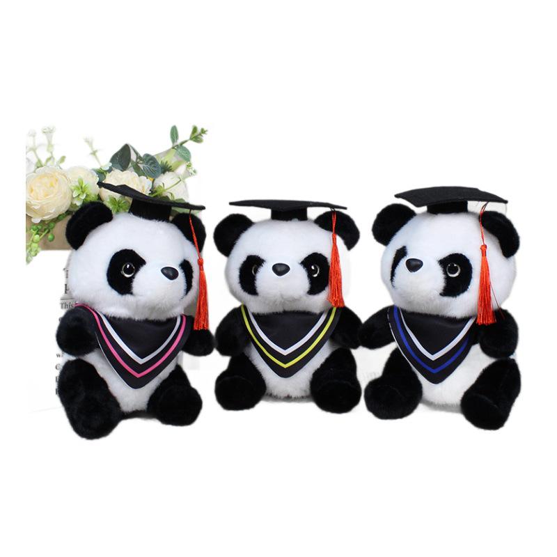 Graduation Panda Doctor Bear Plush Toy - Souvenir Gift