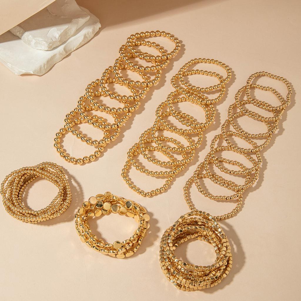 Accessories, Metal Wind Beaded Bracelets, Geometric Trend Hip Hop Bracelets Wholesale