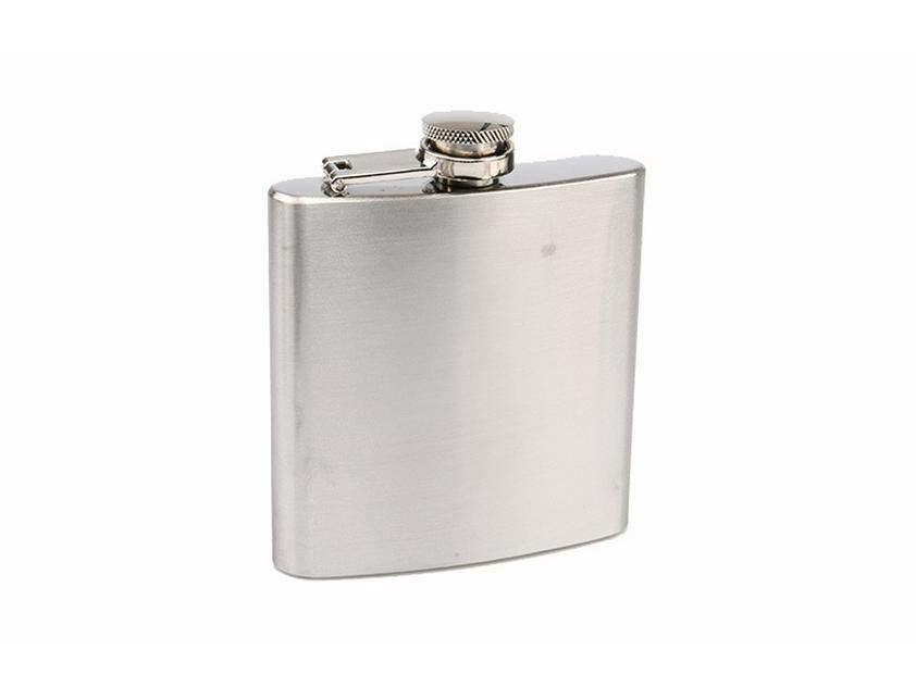 Tragbarer Herren-Hüftflachmann aus 304 Edelstahl, Outdoor-Wasserflasche, 4-10 oz, Lebensmittelqualität