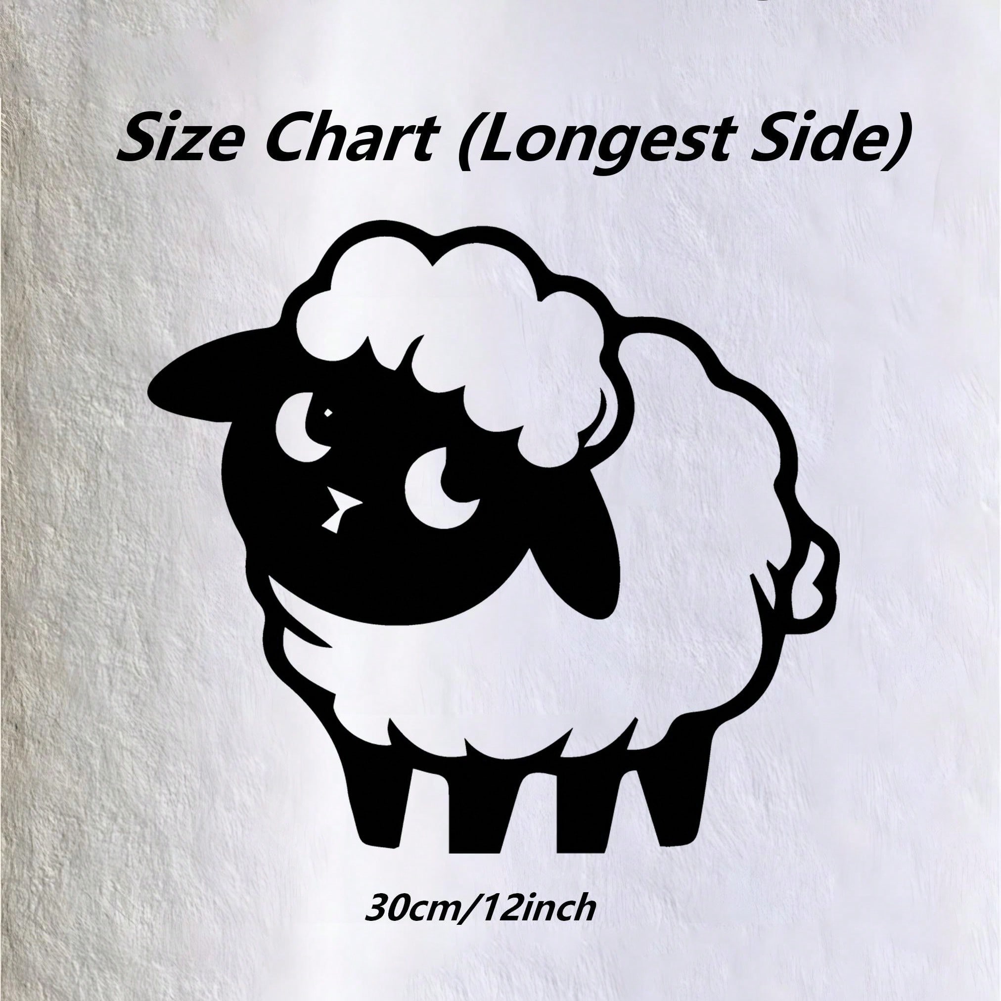 Laser Cut Black Iron Sheep Wall Art Modern Home Office Decor