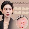 5D Stereo Elf Ear Stickers: Invisible Silicone Bone Support for Smaller-Looking Face, Skin Tone, Double Chip, Painless