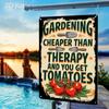 Retro Metal Tin Sign, 2D Flat Wall Art, Garden Plaque Decoration, Iron Painting for Indoor Outdoor, 8x12inch