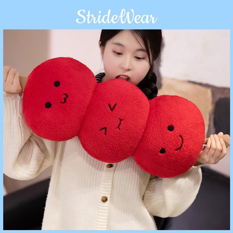 Plush Candied Hawthorn Pillow Stuffed Toy Soft Couch Cushion Decor Home