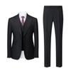 Spring Men's Slim Fit Striped Suit: Korean Style Business Casual Wedding Three-Piece Set