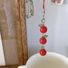 Novelty Tomato with Leaf Girl Keychain Charm Pendant Accessory for School Travel and Everyday Styles Daily Casual Use