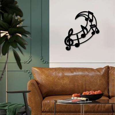 Metallschild mit Musiknoten-Motiv, für die Wand, als Dekoration für Zuhause, ideal für Schlafzimmer und Musikzimmer, perfektes Weihnachtsgeschenk