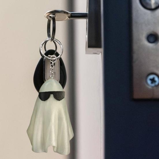 

Фигурка призрака на Хэллоуин, светящиеся в темноте солнцезащитные очки среднего пальца, статуя призрака из смолы, скульптура, украшение для рабочего стола, орнамент, праздничный подарок S 1