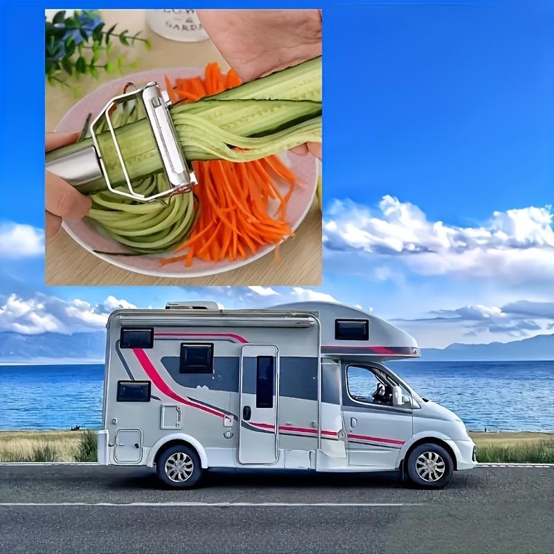 A Multifunctional Stainless Steel Fruit & Vegetable Peeler A Manual Slicer Grater And Chopper Kitchen Tools