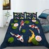 3D Natural Scenery Bedding Set, Landscape Printed Down Duvet and Pillowcase 2/3 Pieces, Washable and Quick Drying Home Decoration
