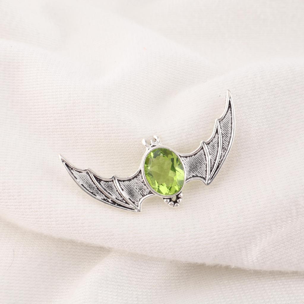 Peridot Pendant Gemstone Jewelry, 925 Solid Sterling Silver Pendant, Handmade Jewelry Birthstone Pendant, Gift For Him