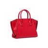 Michael Kors Avril Letter Logo Solid Color Commuter Style Leather Shoulder Crossbody Tote Bag Small Women Handbags Bright-Red 35F1G4VM2L-BRIGHT-RED