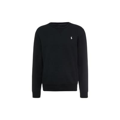Polo FW22 Logo Bestickter Rundhals Langarm Pullover Herren Pullover Schwarz 710888284-003