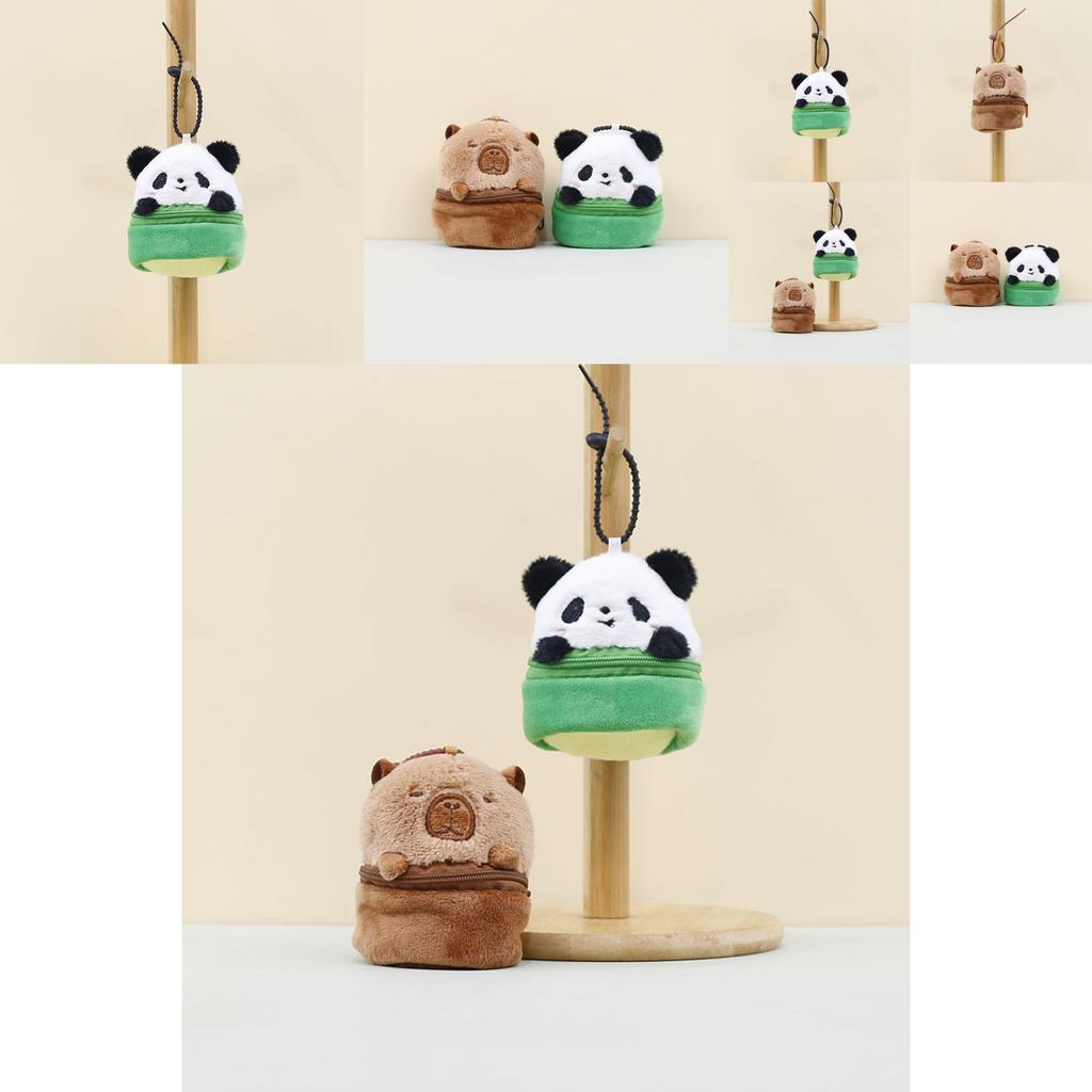 Adorable Bamboo Panda Plush Toy Keychain Cute Bag Accessory With Soft Pp Cotton