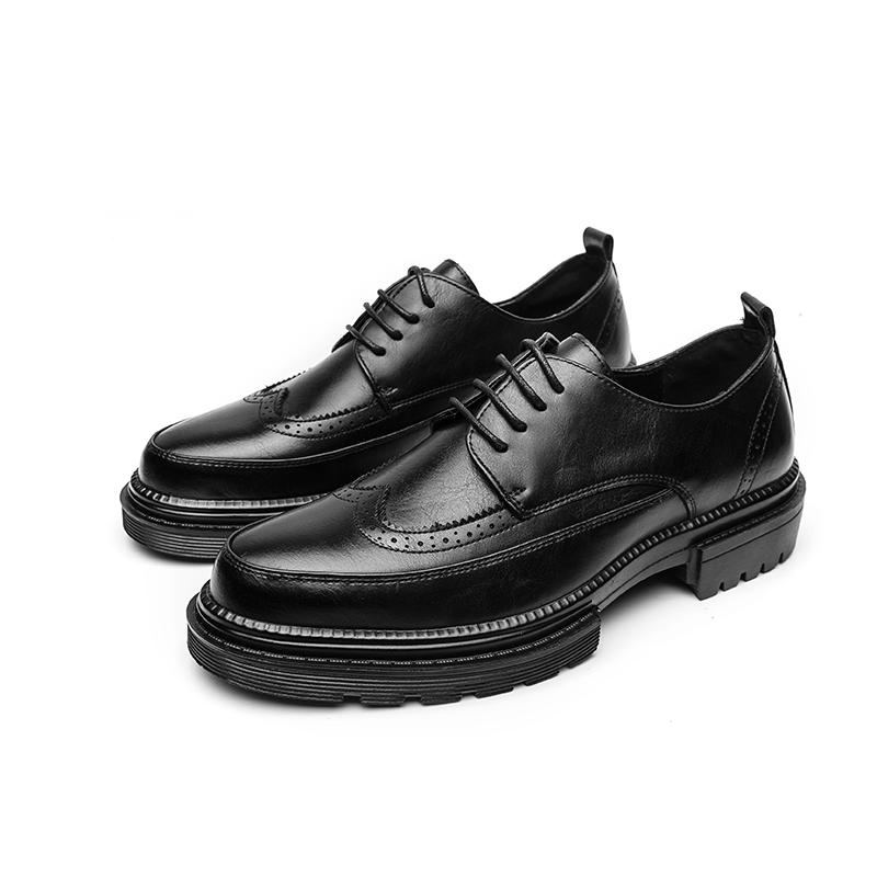 Fashion 2024 New Men Walking Footwear Hot Sale Leather Fashion Casual Shoes Men Lace-Up Male Oxfords Shoes Classic Men Shoes for Wedding
