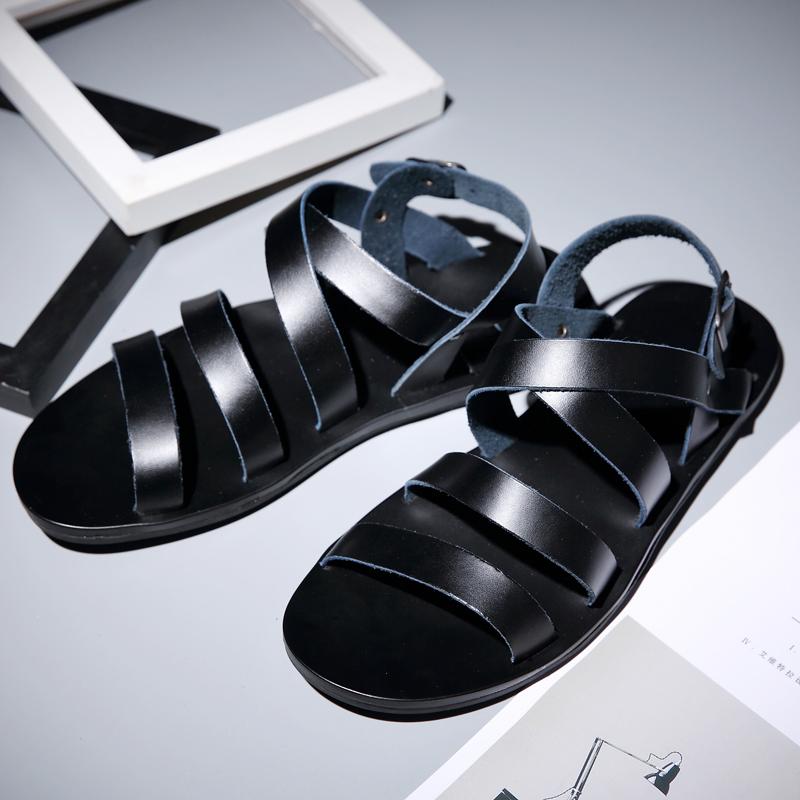 Summer New Men's Sandals Lightweight Flat Beach Casual Shoes Anti Slip Breathable Men's Hiking Camping Shoes Fashion New
