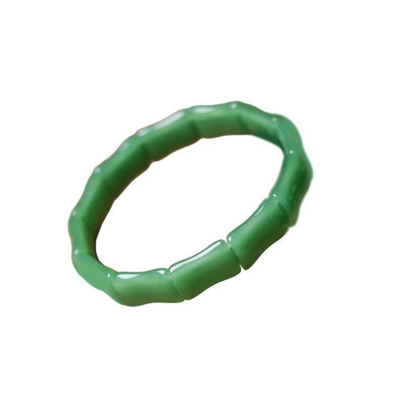 Chalcedony Bamboo Joint Bracelet - New High-End Chinese Style Hand Jewelry