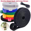 5PCS Data Cable Management Cable Tie Reusable Removable Multi-purpose Wire Organizer Data USB Cable Storage Tape Plant Fixation