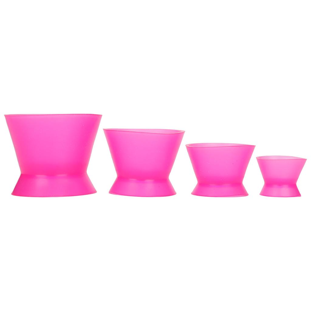 4pcs Dental Mixing Cup Reusable Silicone Mixing Bowl for Mixing Facial Mask Painting Paint Mix