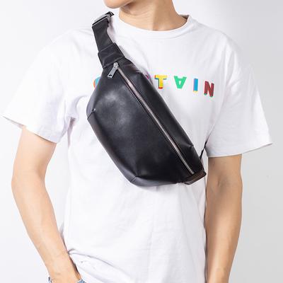 Genuine Leather Chest Bag for Summer Men Fashion Chest Bag Large Capacity Multi-functional Waist Pack