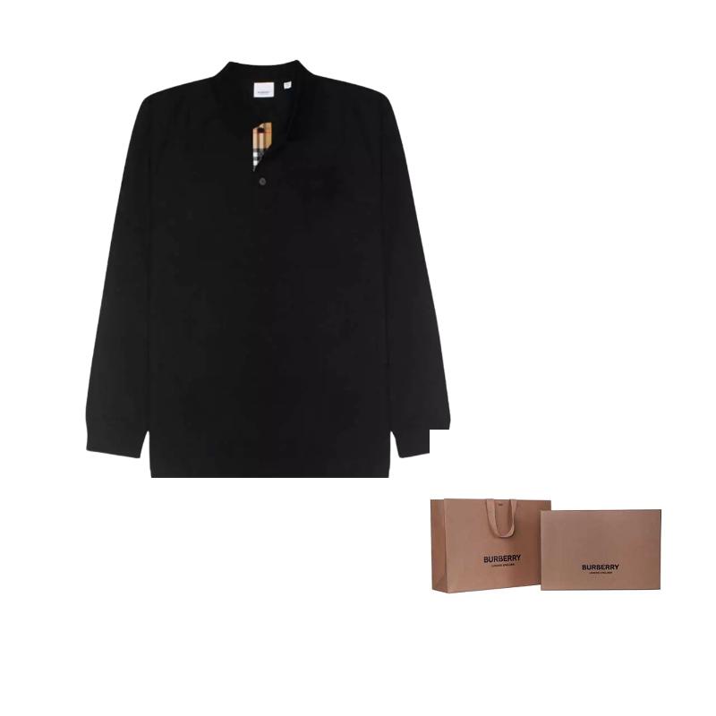 Burberry FW23 Polo Shirt Men's Black 80754851