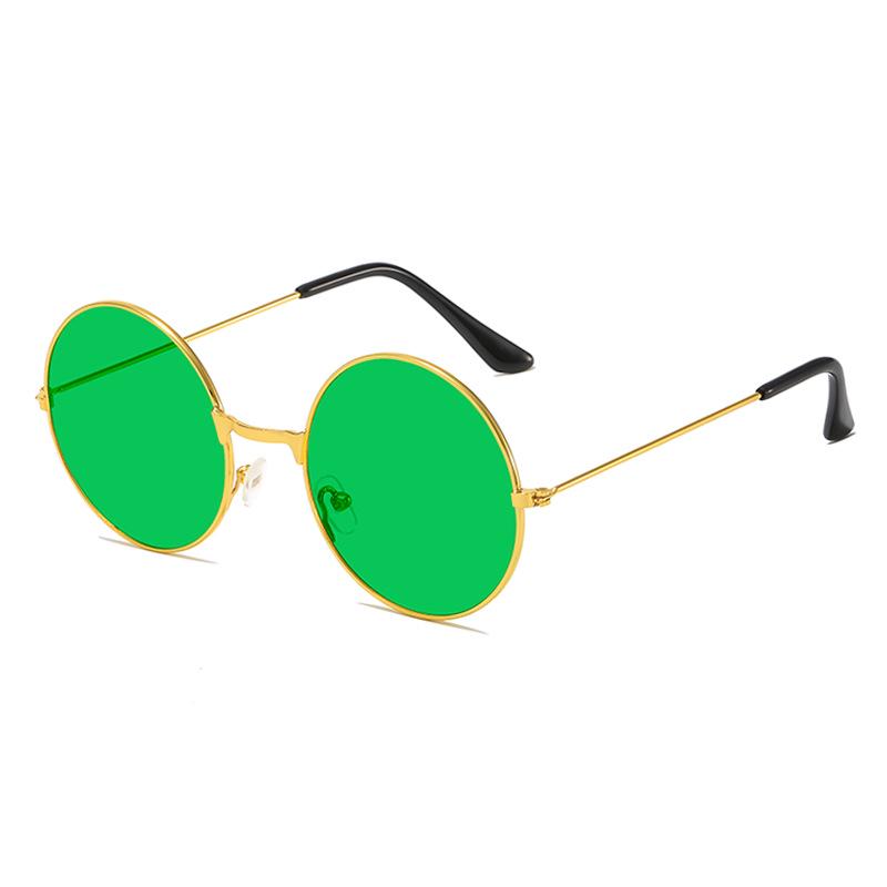 

Ретро круглые солнцезащитные очки с линзами цвета океана - Модный кросс-граничный стиль для шаферов