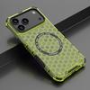 Honeycomb Texture Armor Magnetic Clear Phone Case for IPhone 17 Air Pro Max Magsafe Wireless Charging Silicone TPU Protect Cover