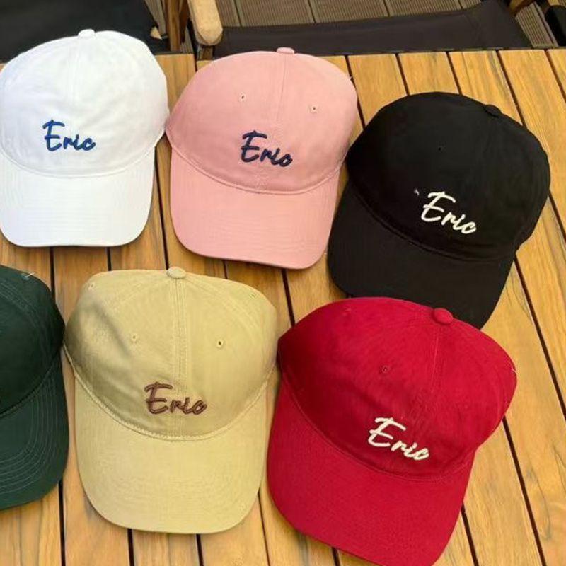 Version of Hats with Letters Three Dimensional Embroidered Baseball Hat Fashionable Soft Top Baseball Hat Spring and Summer Travel Sun Hat Men