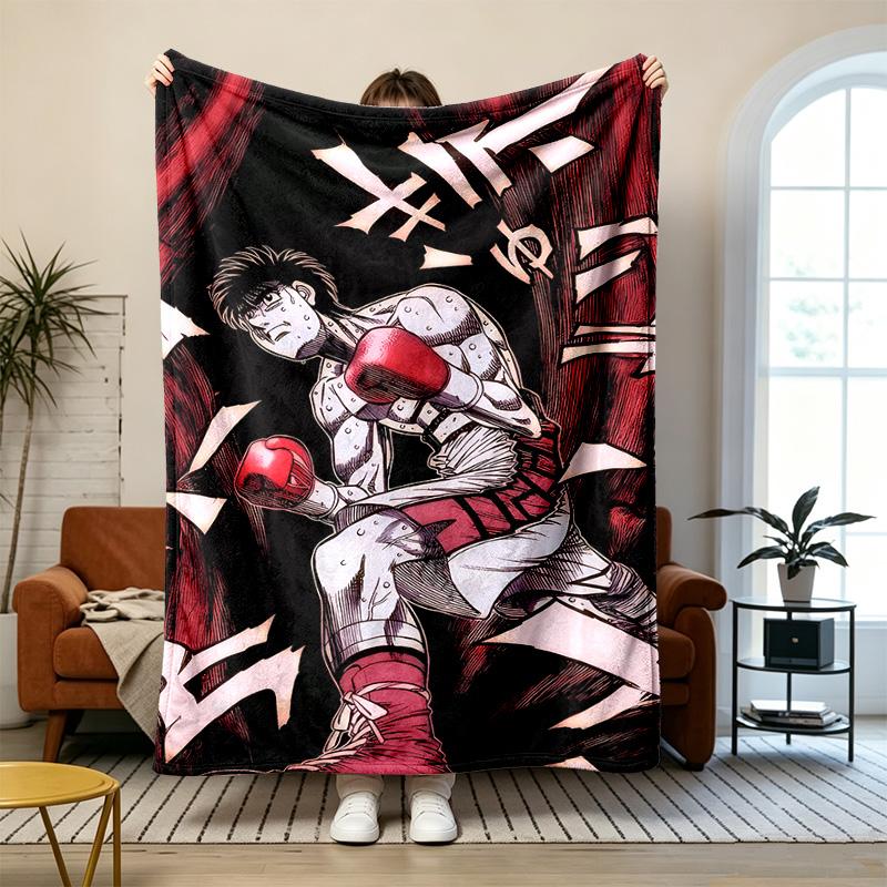 Hajime no Ippo Weiche und bequeme Flanelldecke Geeignet für Sofas, Wohnzimmer, Camping im Freien, Reisen und auch ein tolles Jubiläumsgeschenk
