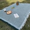 OEING Versatile Linen-Blend Outdoor Picnic Mat & Blanket