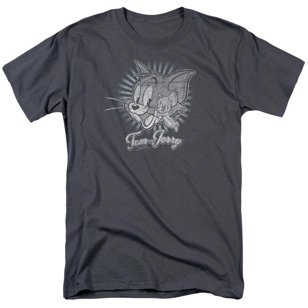 Tom And Jerry - Happy Classic Pals - Unisex Short Sleeve Children s T-shirt - Gray 110