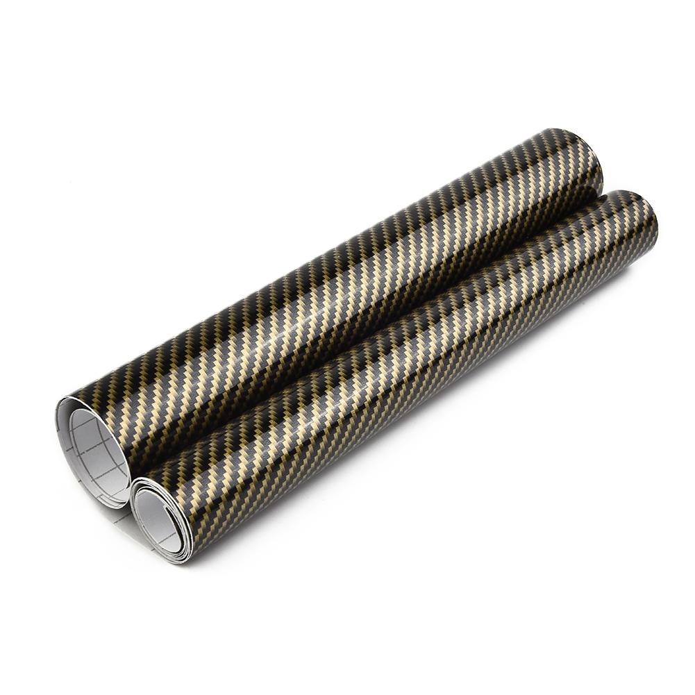 2D Roof Sticker High Gloss Black Gold Vinyl Film Car Sheets Wrap Brand New