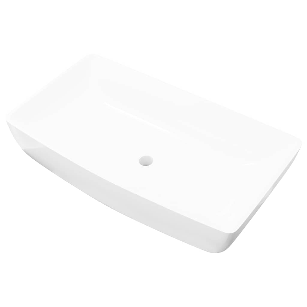 Luxury Rectangular Washbasin 71 X 39 Cm Ceramic