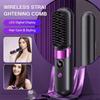 Plastic Material Hair Straightening Comb 4-Speed Temperature Adjustment Multifunctional Design Straightening And Curling Tool